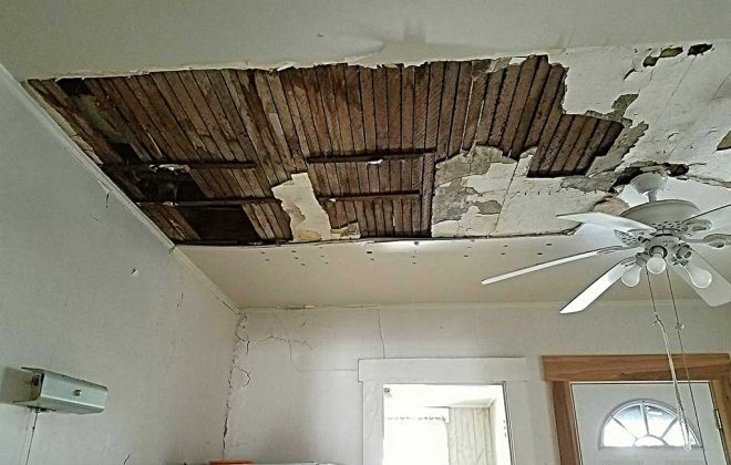 water ceiling damage